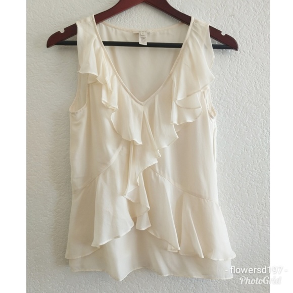 J. Crew Tops - J Crew Ruffled Top